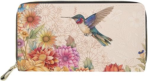 Moda mujeres cremallera alrededor de la cartera larga PU teléfono embrague viaje tarjeta titular monedero