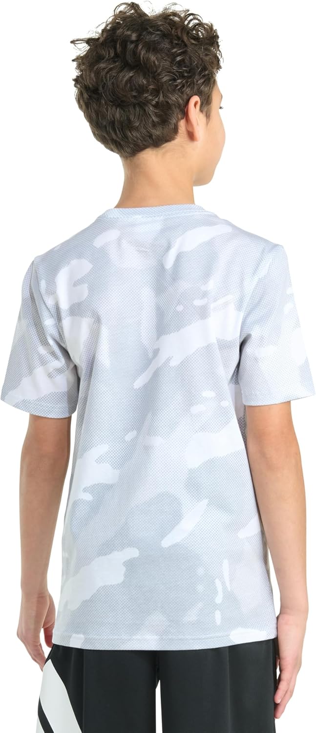 Adidas Boys Short Sleeve Printed Halftone Camo Tee - Image 4