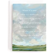 Minted | Greeting Card - Single with Envelope | LOVE | Lucky To Have You | Independent Artist-Designed with Quality Materials