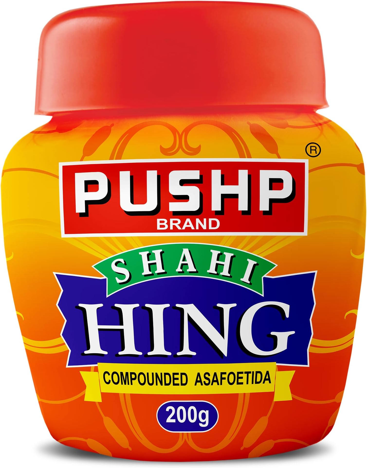 Pushp Shahi Hing | 200g | Strongest Hing Powder | Asafoetida | Quality Blend | No Preservatives (Pack of 1)