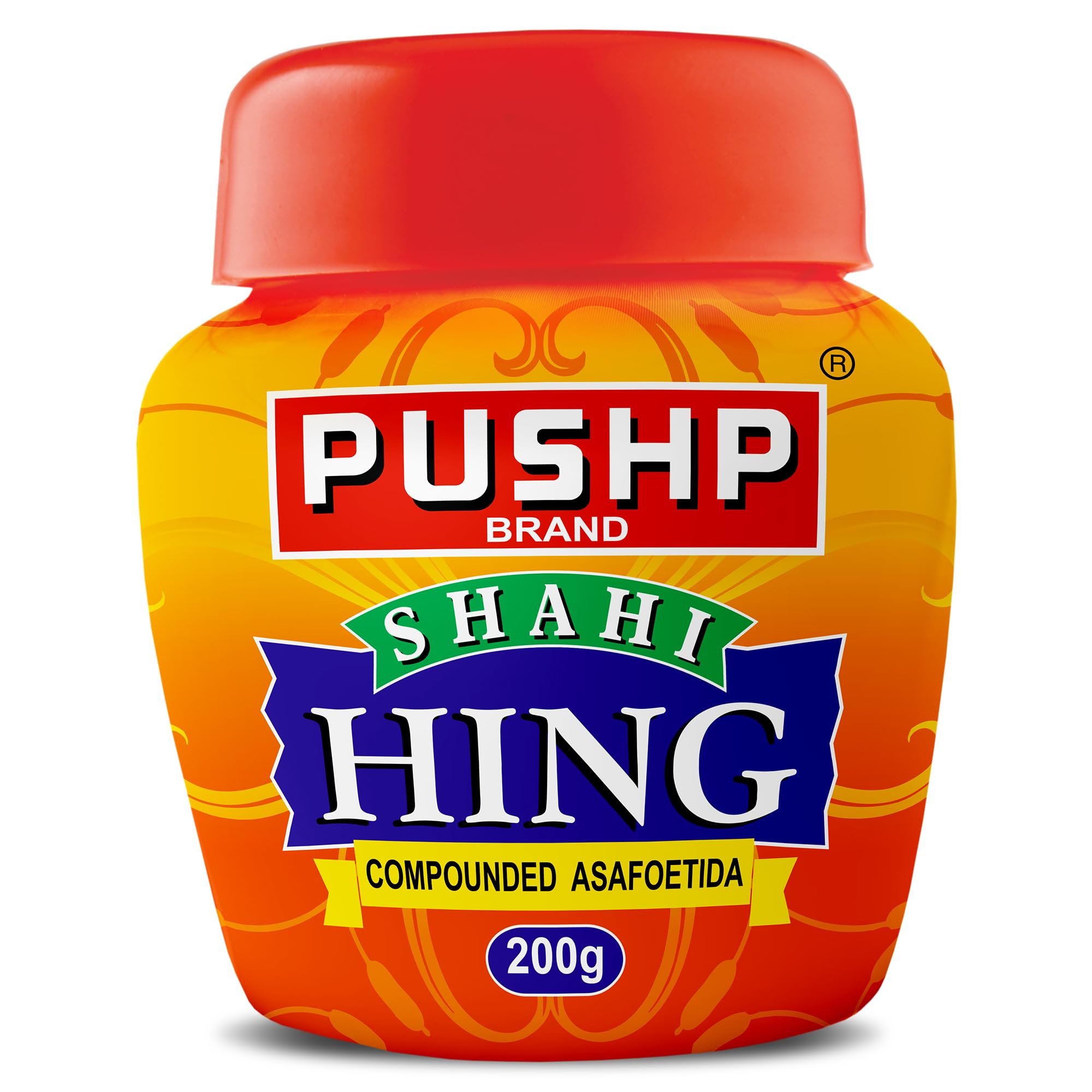 Pushp Shahi Hing | 200g | Strongest Hing Powder | Asafoetida | Quality Blend | No Preservatives (Pack of 1)