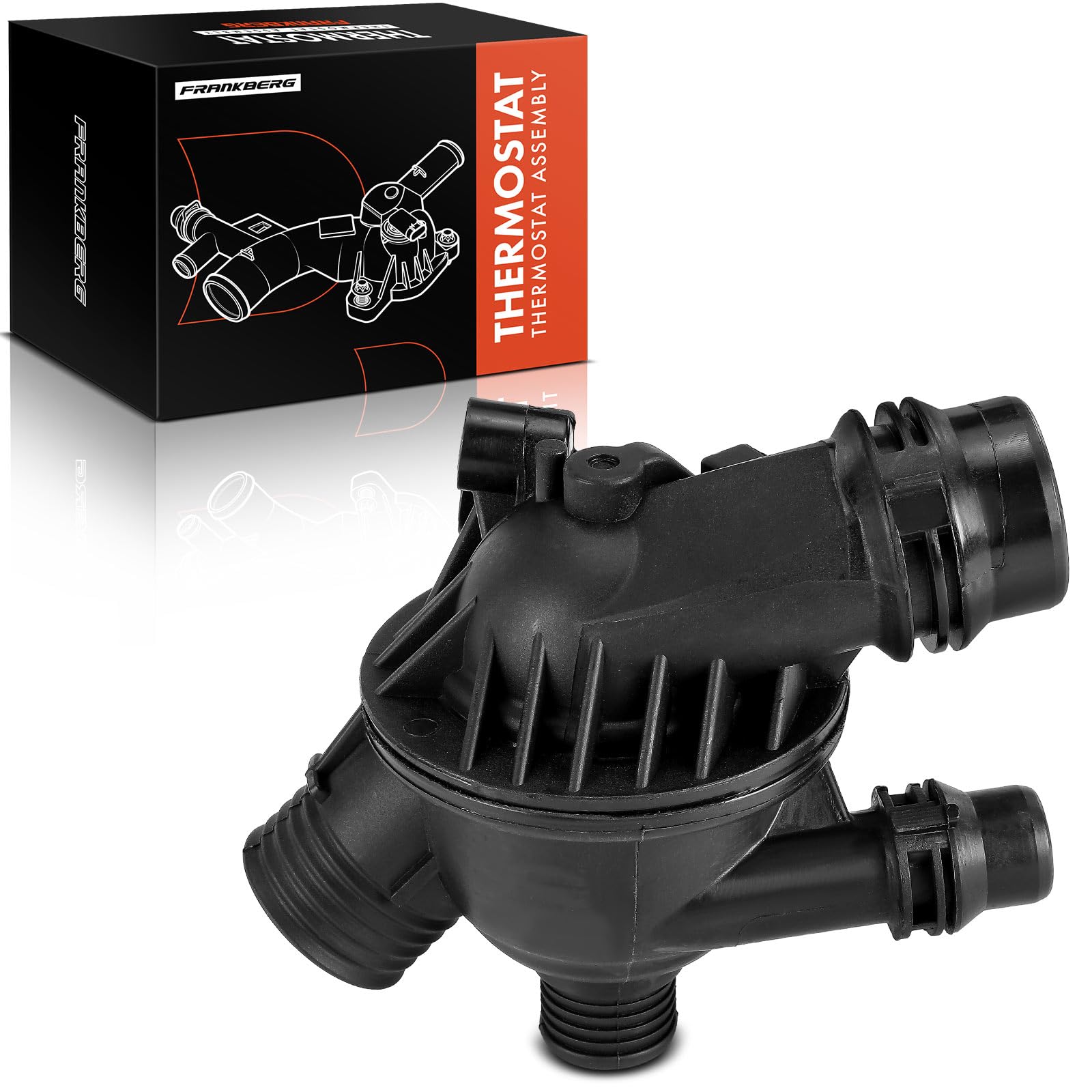 Frankberg Thermostat Kühlmittel 102°C Kompatibel mit 3er Cabriolet E93 318i 320i 2.0L 2006-2013 5er E60 520i 2.0L 2006-2010 1er Coupe E82 120i 2.0L 2007-2013 Replace# 11538671515