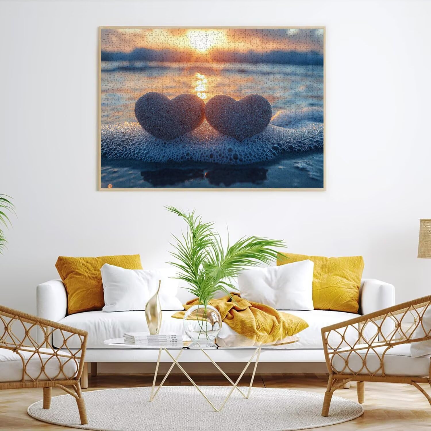 Puzzle 5000 elementów dla dorosłych, gry rodzinne, Love Sunset, n-1