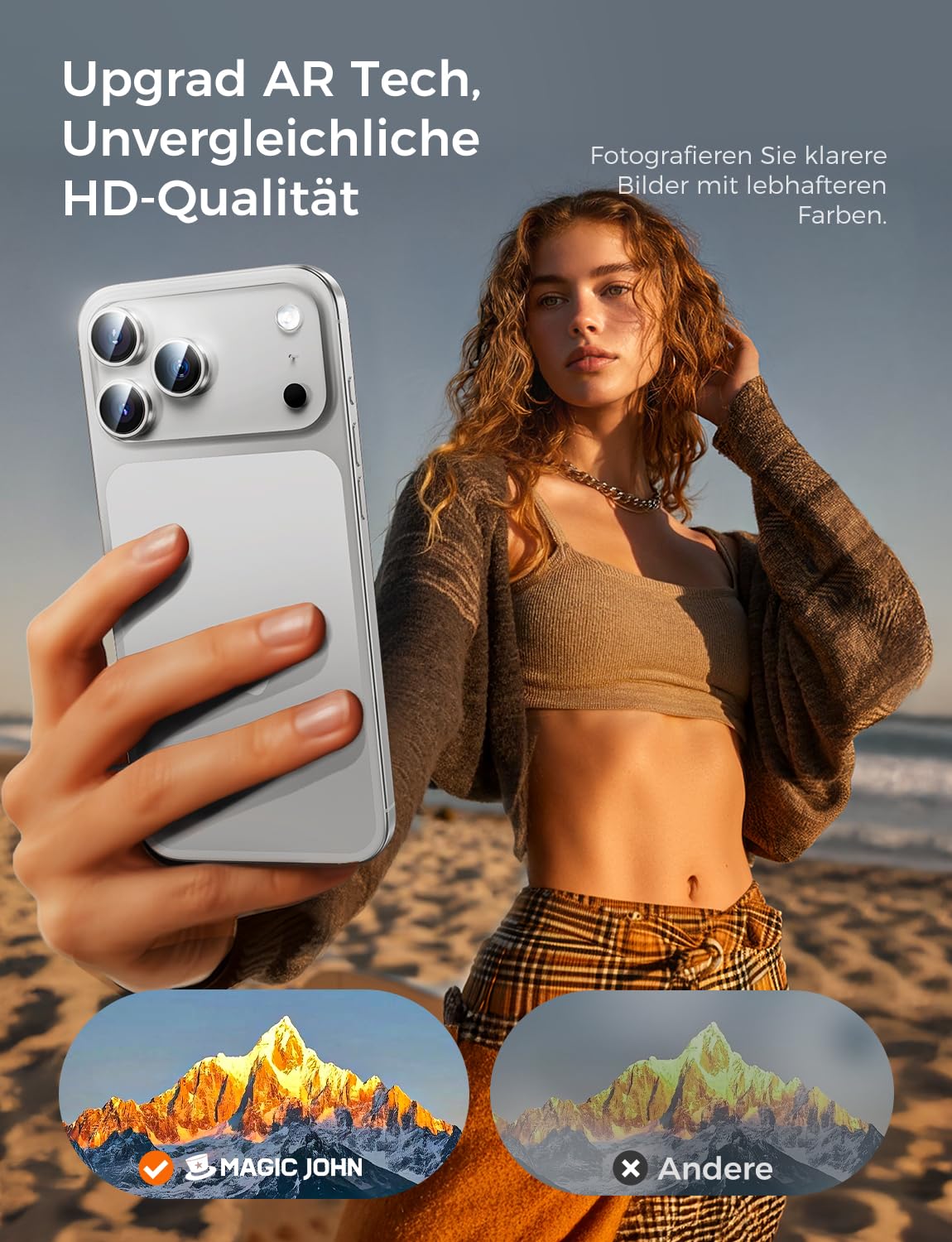 MAGIC JOHN Pellicola Protettiva Per IPhone 16e / IPhone SE 4 (6,1'') – Vetro Temperato 9H Con Privacy A 28° E Anti Polvere – 2 Pezzi