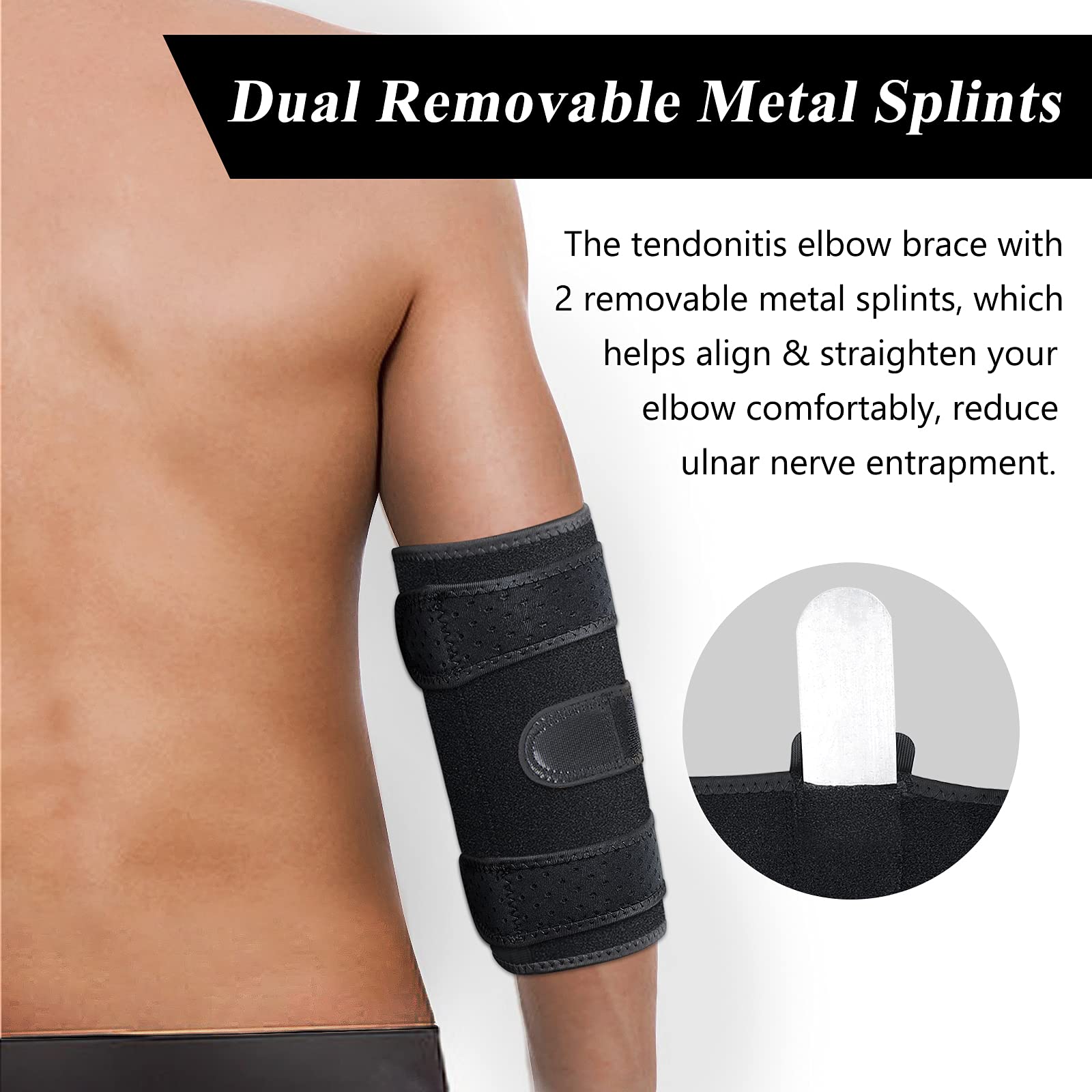 Buy Elbow Brace, Night Elbow Sleep Support, Comfortable Elbow Splint