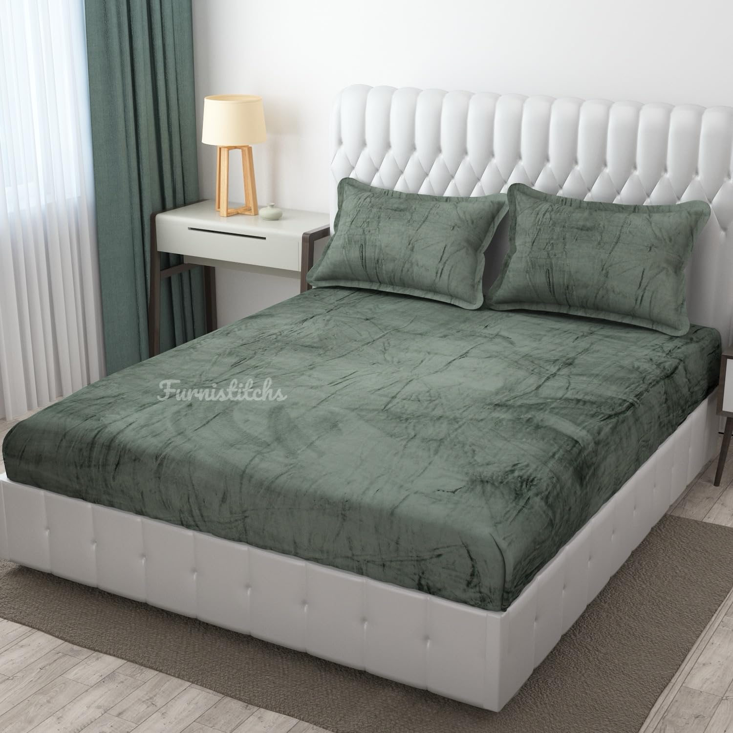 Velvet Warm Winter Bedsheets - King Size -7