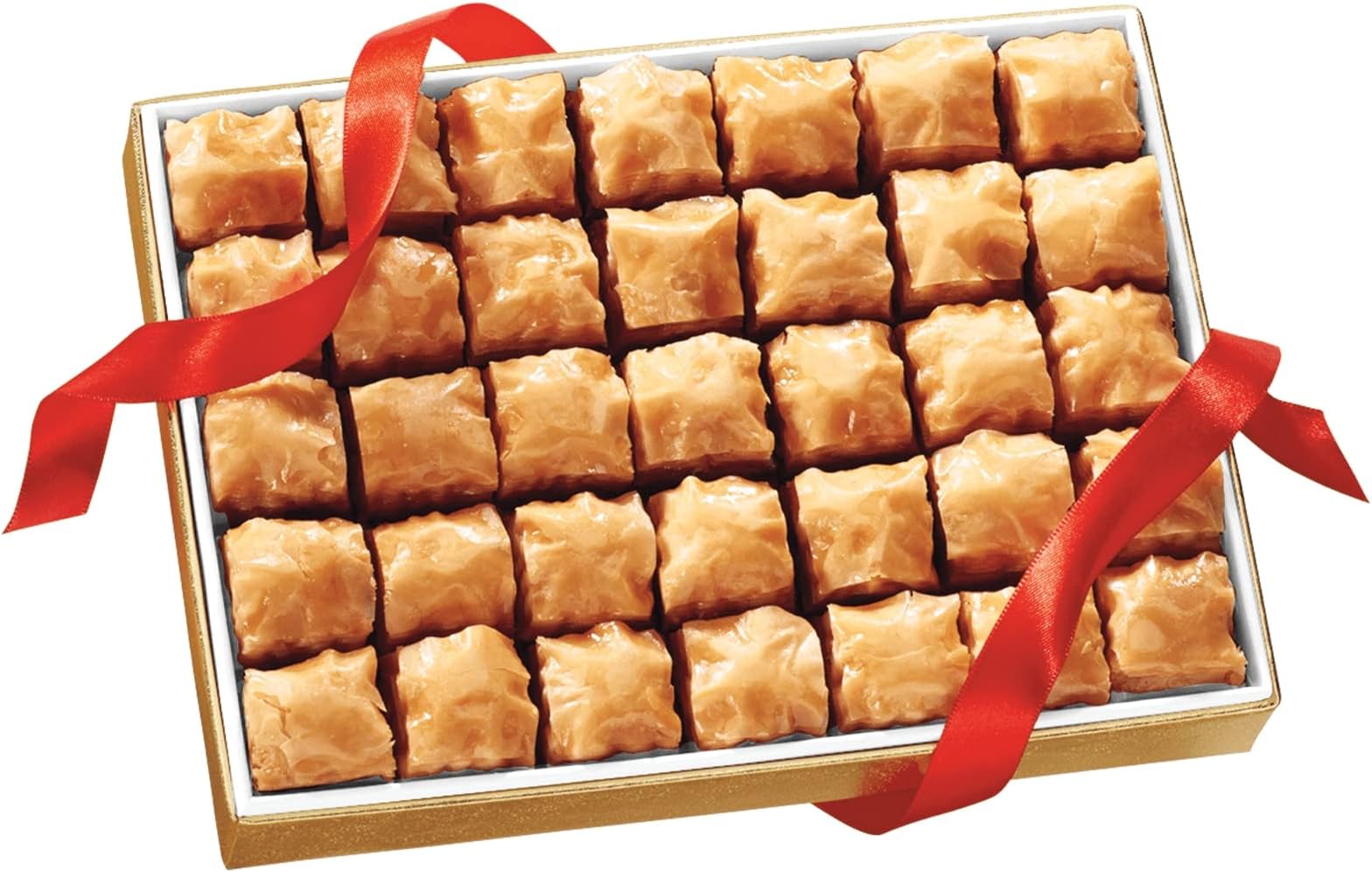 The Wisconsin Cheeseman Mini Baklava Desserts – Gourmet Bakery Treats with Chopped Walnuts, and Honey – Holiday Dessert or Food Gift – 1 lb. 8 oz.