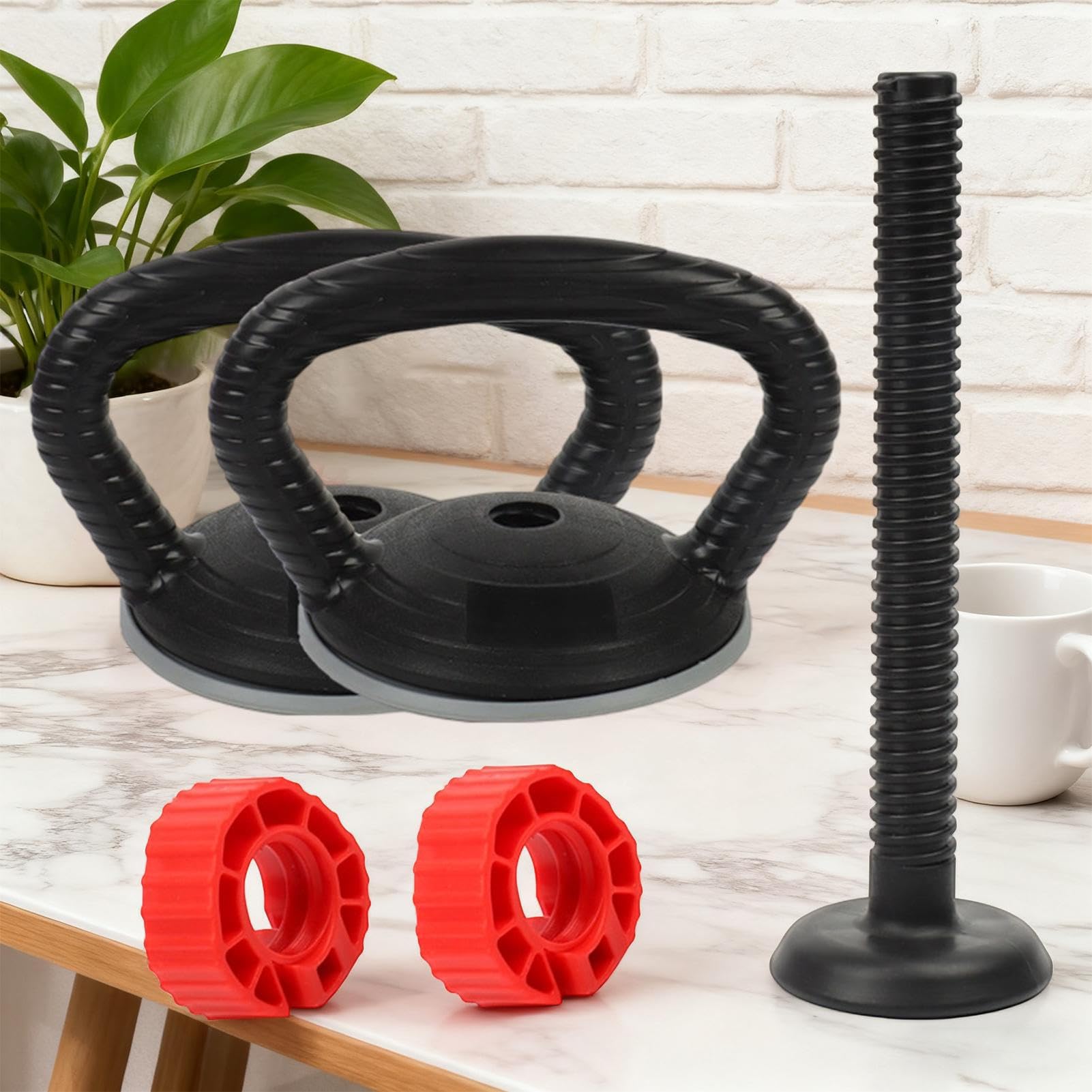 Kettlebell Grip – akcesoria zamienne do sztangi, ergonomiczne uchwyty do hantli do treningu siłowego, domu, siłowni, fitnessu, ćwiczeń, zawodów, podnoszenia ciężarów, 2,5 x 5 cm