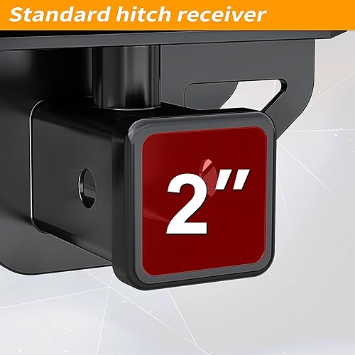 Miniatura 2 de LOCAME Receptor de enganche de remolque trasero de 2 pulgadas, compatible con Dodge Ram 1500 2003-2018 y Ram 25003500 2003-2013 25003500, negro,