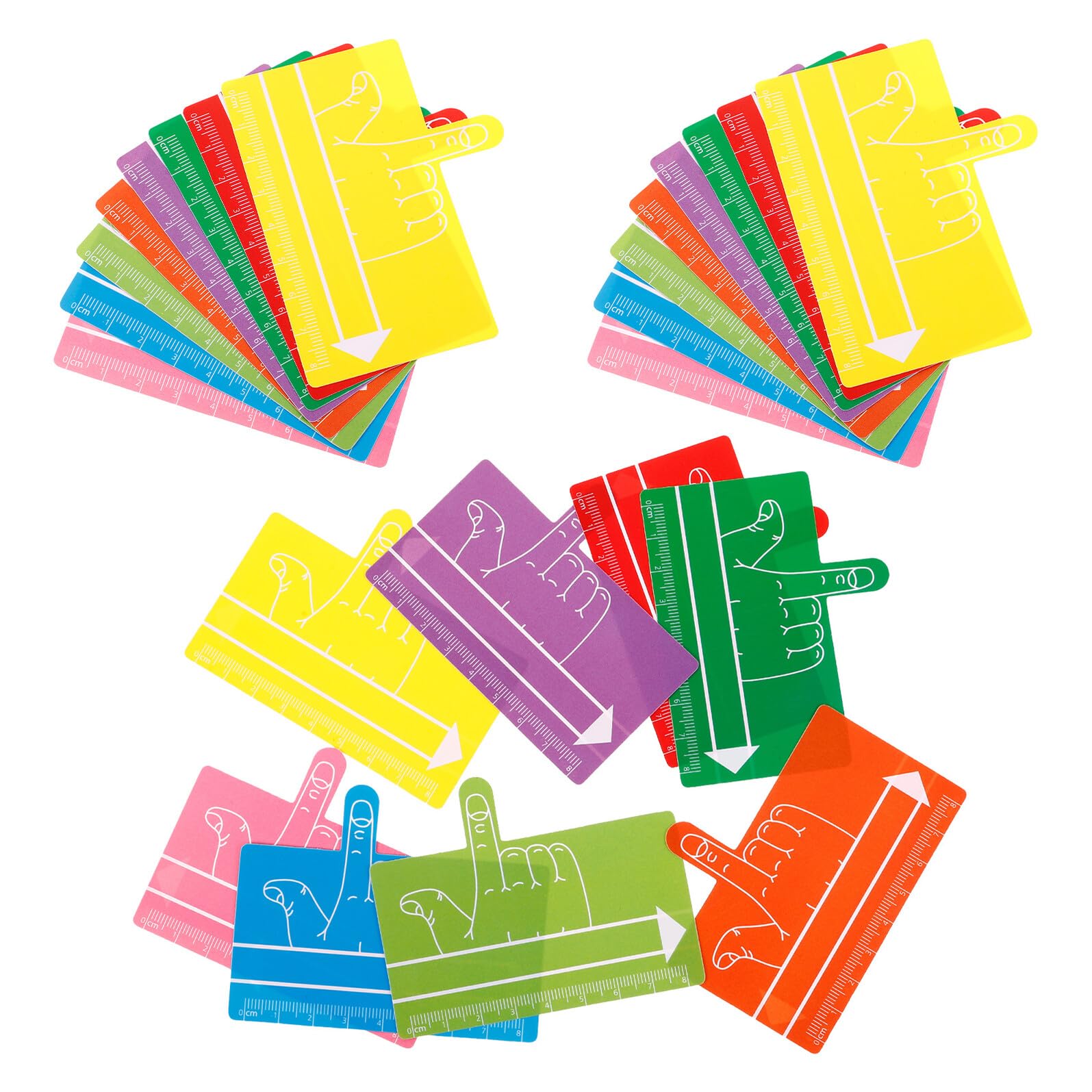 Separadores de Escritura Dedo 24 Piezas Tiras de Lectura Guiada Coloridas Impermeables para Herramienta de Seguimiento de Lectura para Estudiantes y Apoyo en Dislexia