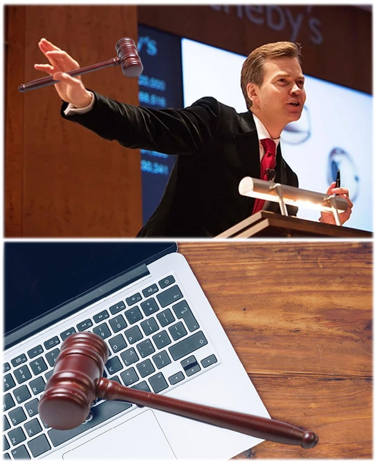 Bloque de sonido,Martillo de subasta,Martillo de abogado,Mazo de subasta de madera,Martillo de subasta de madera,perfecto para jueces, abogados, tribunales de subasta, empresas, estudiantes.