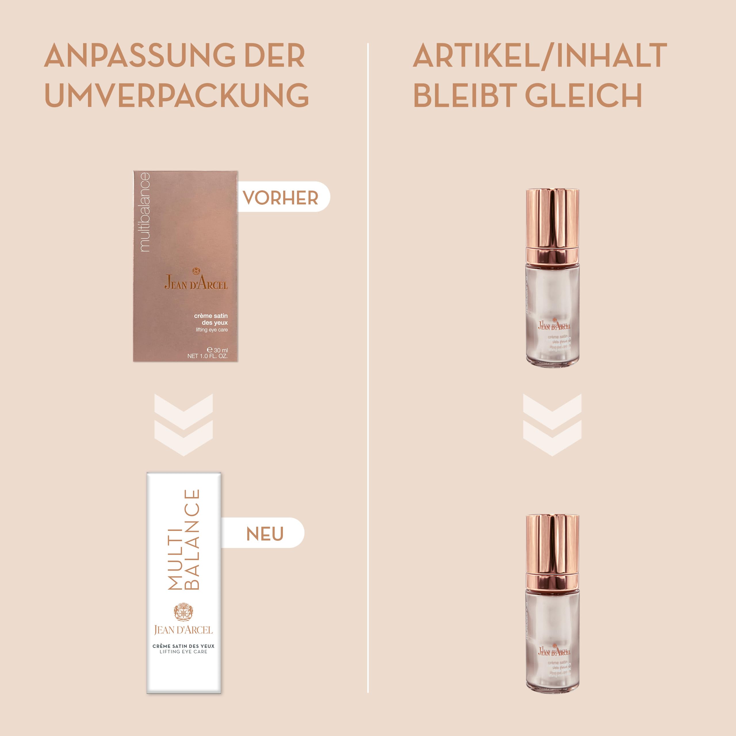 JEAN D'ARCEL MULTIBALANCE crème satin des yeux - regenerierende Augencreme - 30ml