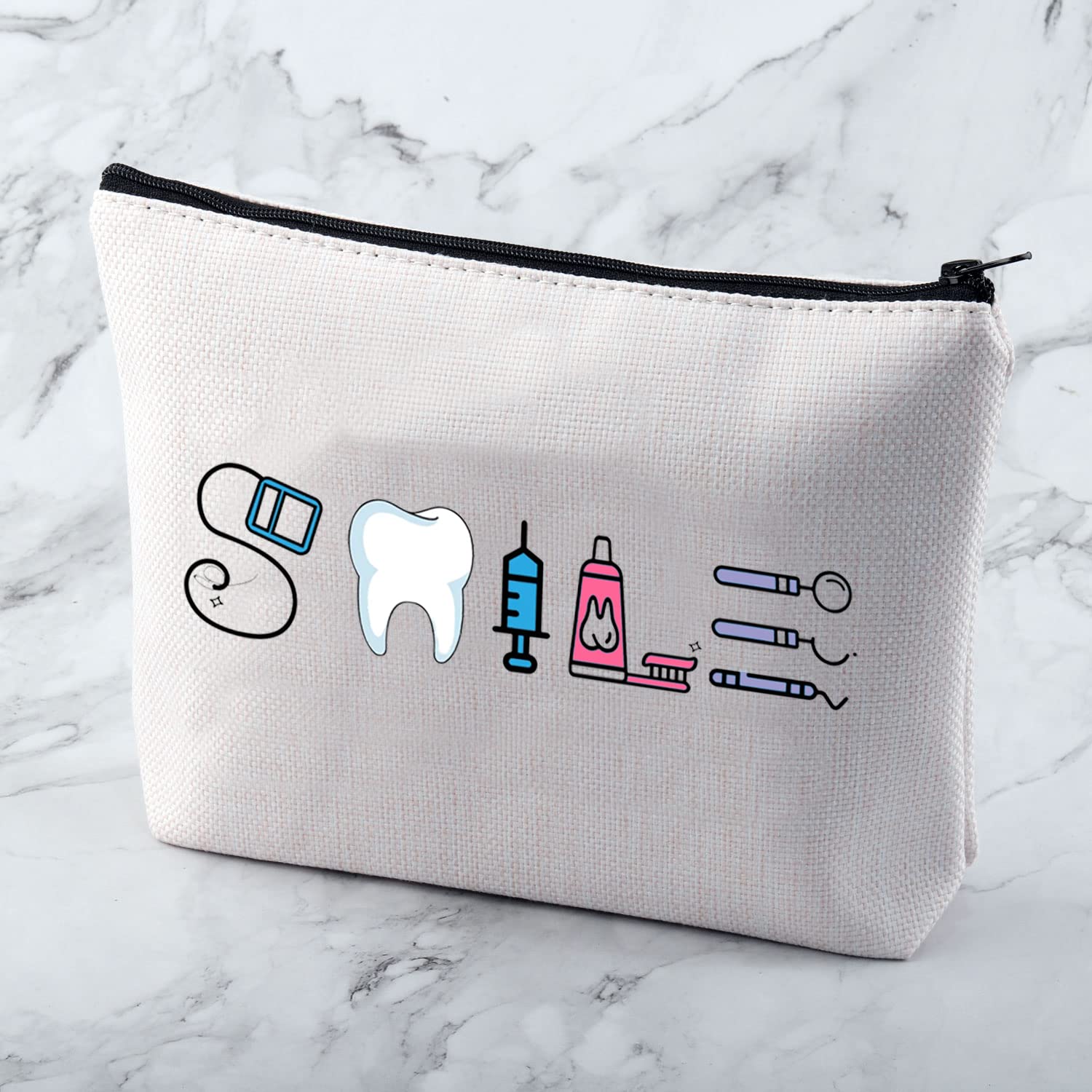 Regalo para asistente dental, regalo divertido para dentistas, sonrisa dental, bolsa cosmética, regalo para estudiantes dentales, regalo para higienista dental, Sonrisa 4