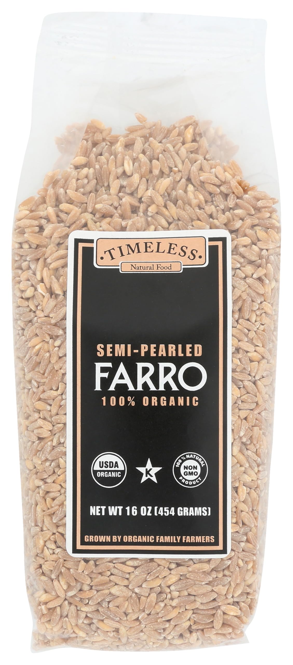 Timeless Organic Farro Semipearled, 16 Oz