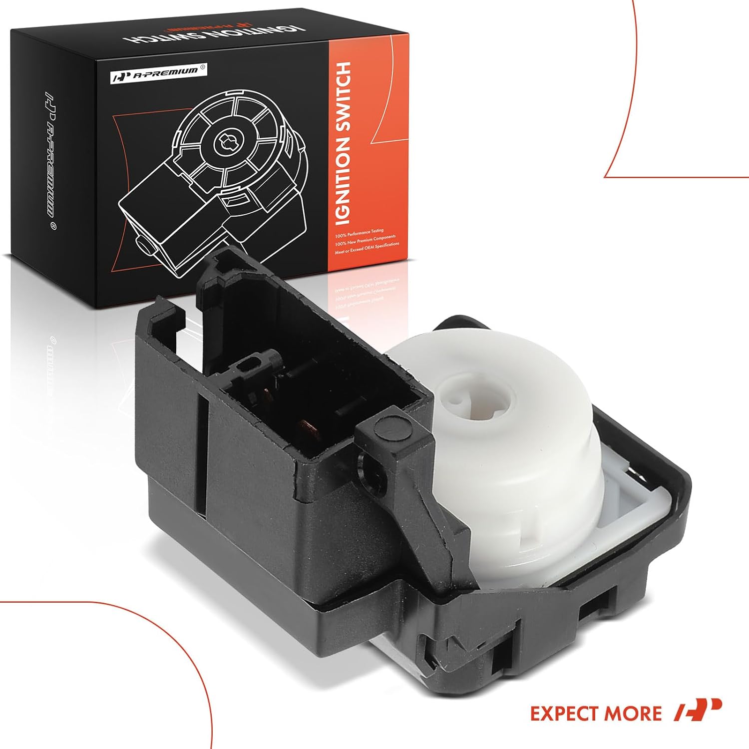 A-Premium Ignition Starter Switch Compatible with Honda & Acura Vehicles - Accord 2008-2012, Accord Crosstour 2010-2011, Crosstour 2012, TSX 2009-2011 2014-5 Blades, Replace# 35130TA0901