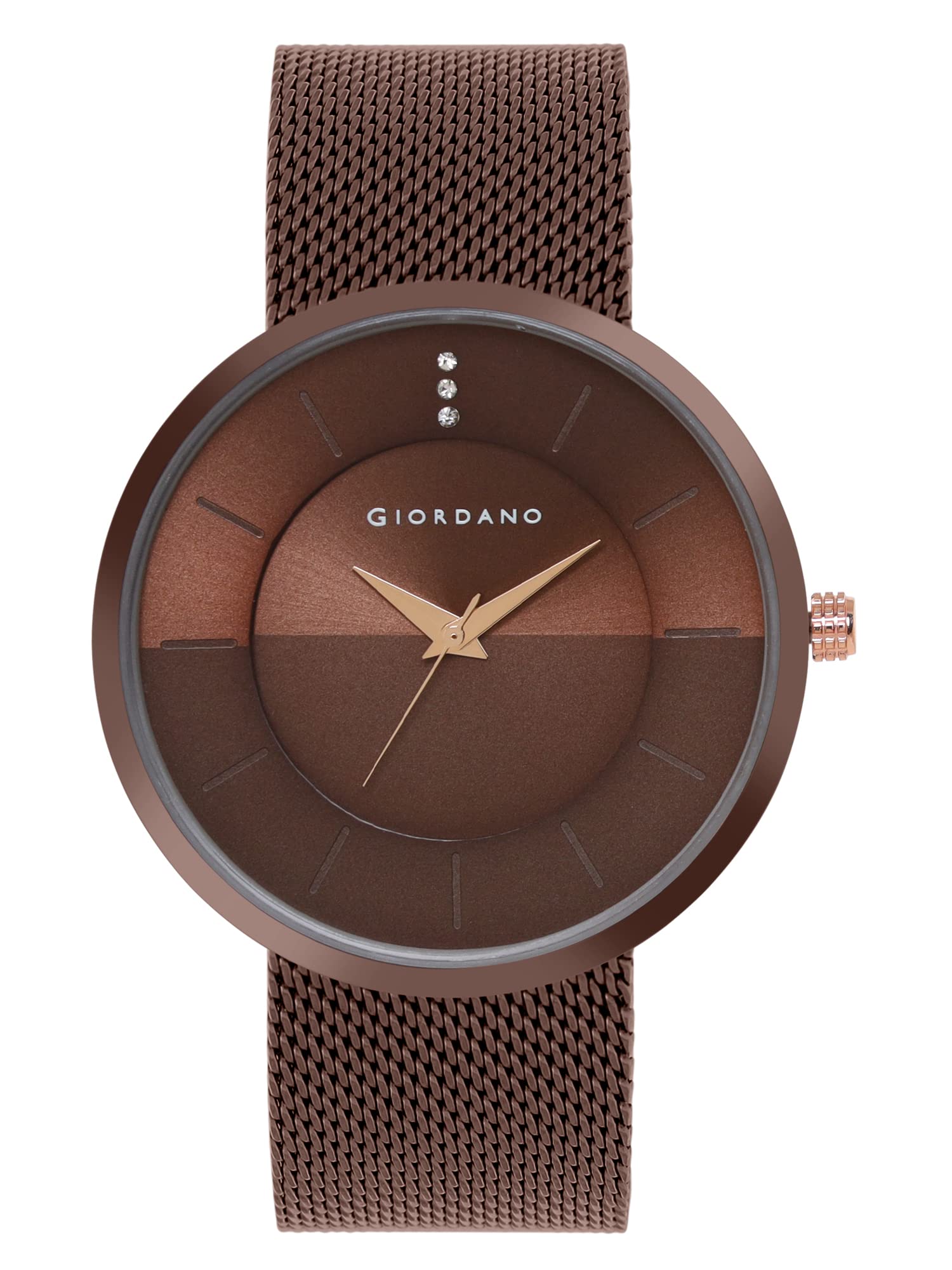 GiordanoAnalog Watch for Men & Boys Trendy and Slim Fit with Metal Strap Suitable for Casual & Formal Occasion | Men's Analogue Wrist Watches - GD-1166