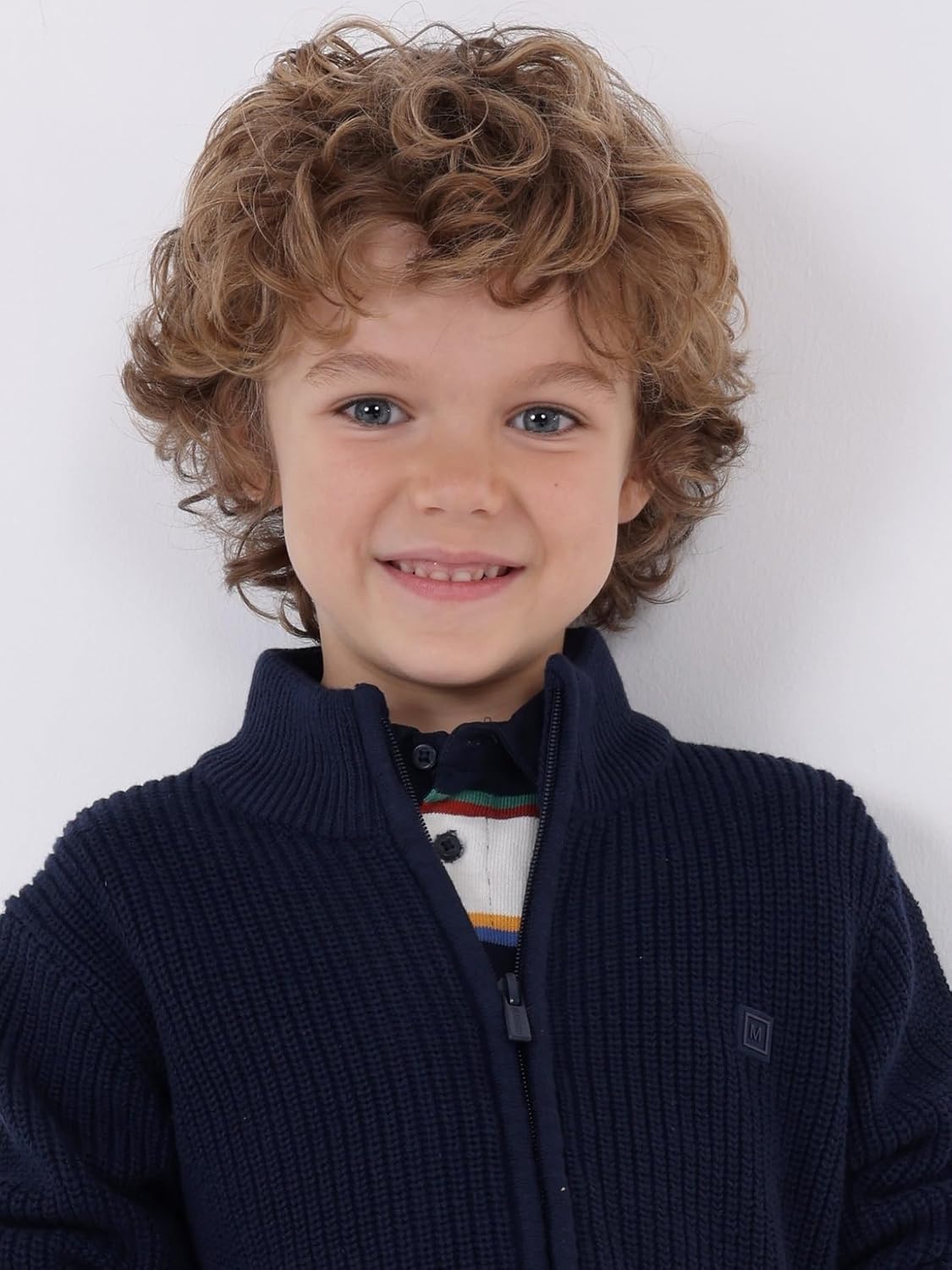 Mayoral Knit Sweater for Boys Dark
