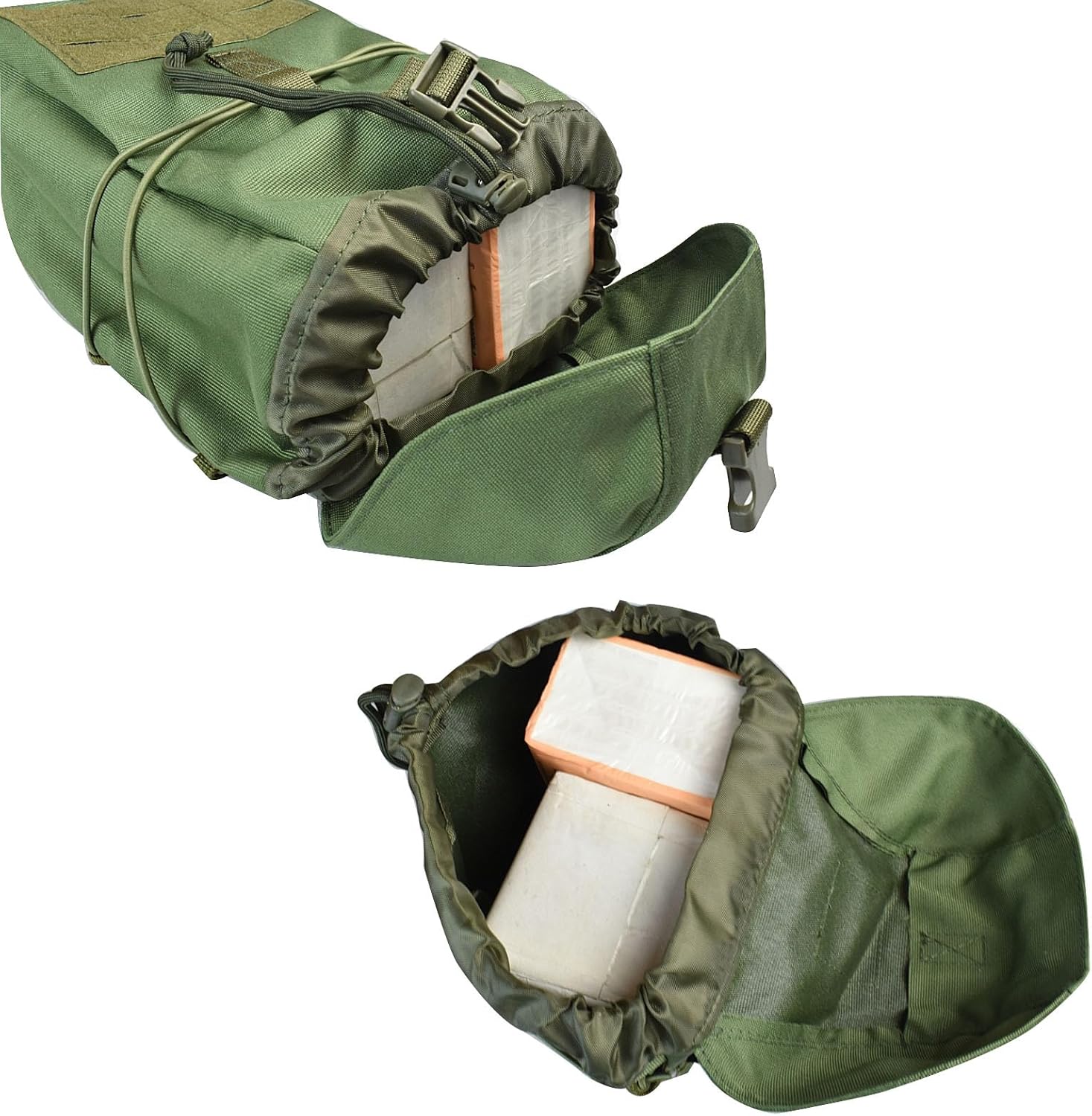 Tactical Molle Pouch Large Capacity Dump Pouch Drawstring Magazine Tactical Utility Pouch Recycling Pouch Bag Belt Waist Bag