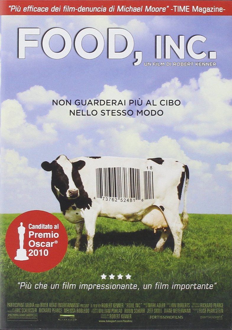 Documental Food, Inc. en DVD de Italia sobre alimentación sostenible