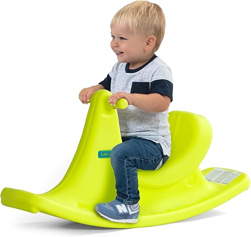 Simplay3 Active Rocking Rider - Juguete sensorial para niños pequeños, asas de fácil agarre, base estable y reposapiés, juguete para montar en