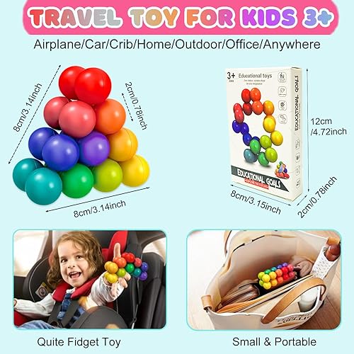 Miniatura 2 de Amonivo Sensory Fidget Toys for Kids Toddler Fidget Toys Boys Autism Sensory Fidget Toy, Juguetes Autistas para Niños Pequeños 3-4, Juguetes de