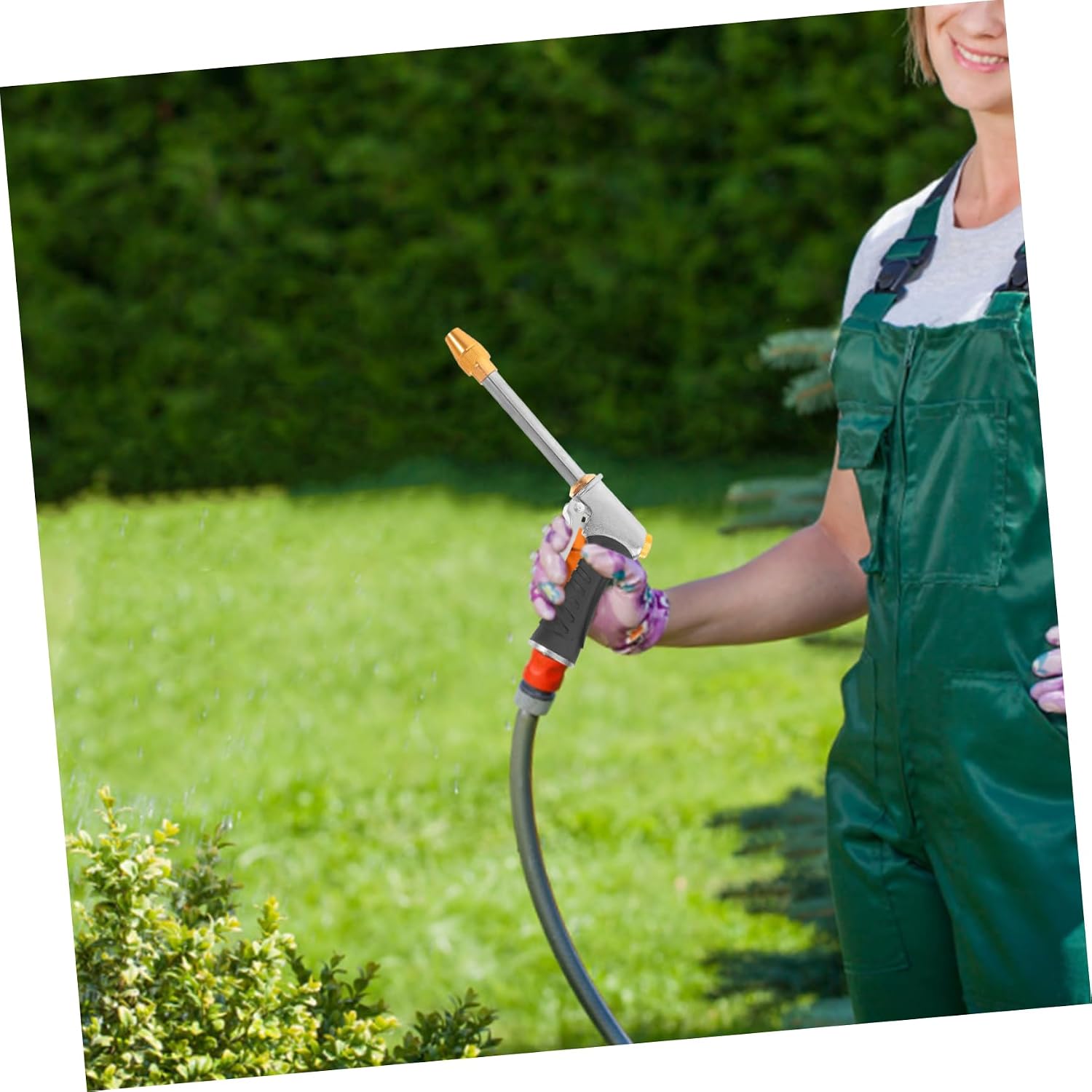 Cabilock High Pressure Hose Nozzle Sprayer Metal Construction Versatile Water Flow for Gardening Car Washing and Pet Care Comfortable Grip with Enhanced Durability
