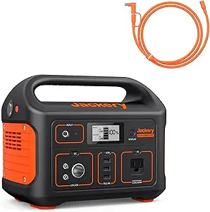 Jackery Portable Power Station Explorer 500 and 16.4 Ft Extension Cable, 518Wh Solar Generator Lithium Battery Pack with AC Outlet for Home Use, Emergency Backup,Road Trip (Solar Panel Optional)