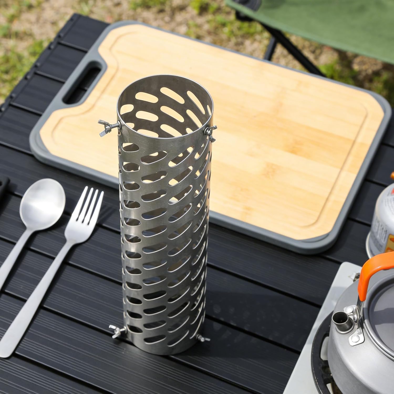 Anti Spark Tent Protection Mesh Cover - Chimney Tube Screen for Camping Stove Flue Exterior Heater Furnace Pipe Accessory