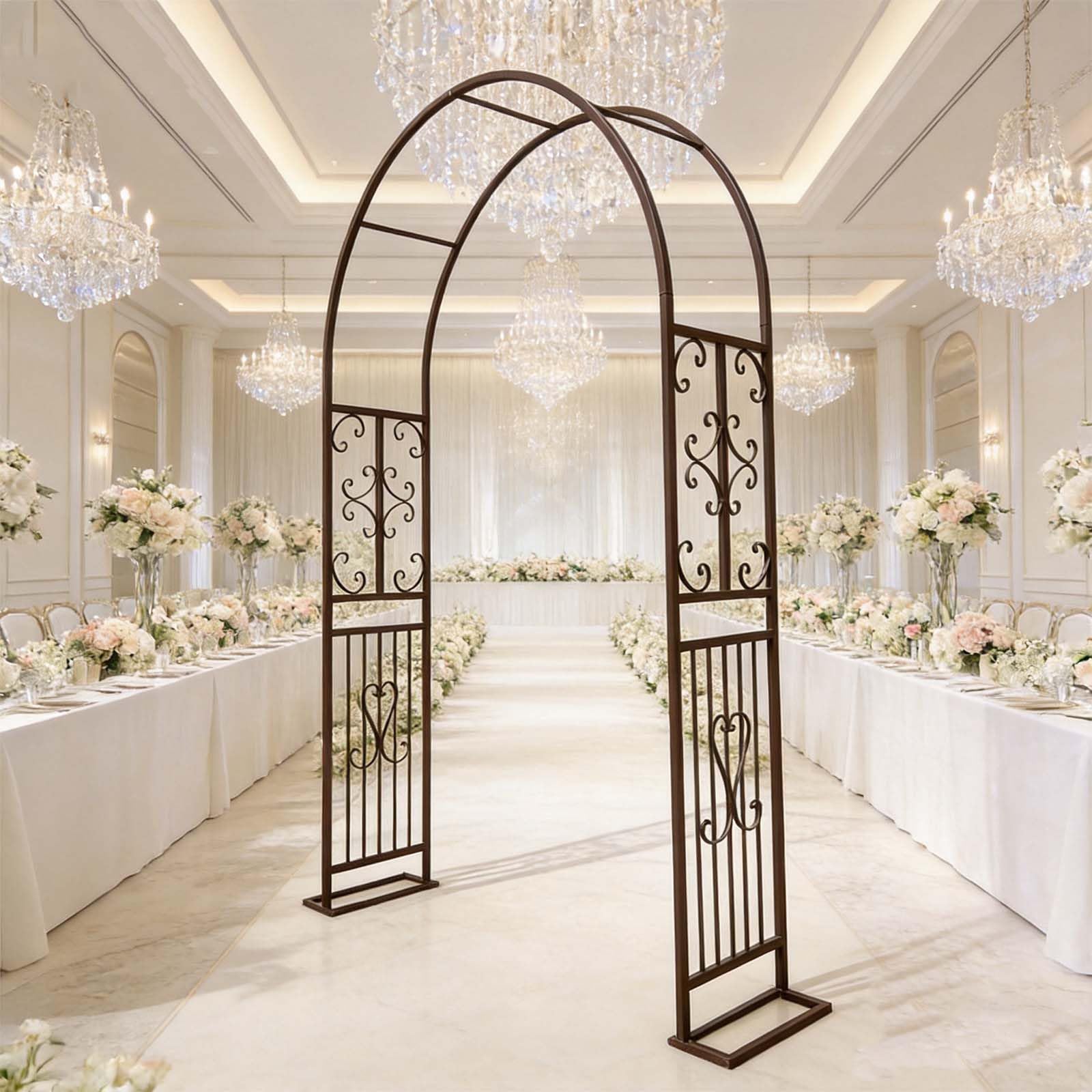 Arche de jardin réglable pour décoration intérieur extérieur de mariage et fêtes