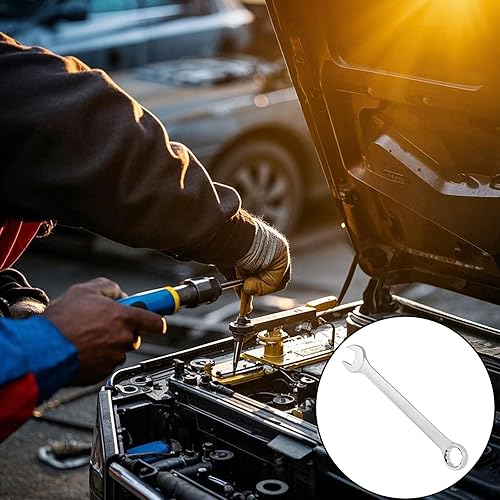 Miniatura 7 de 2 llaves combinadas de 1.417 in, métricas de acero forjado, abierto y extremo de caja, desplazamiento de 15 grados, extremo de caja de 12 puntos