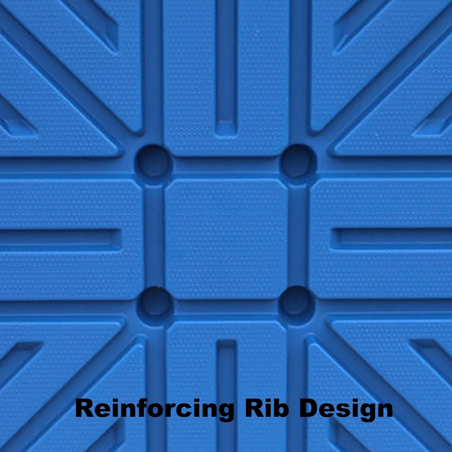 Plastic Pallet, Heavy-Duty 4-Way Entry Plastic Pallet, Stackable, Industrial- Shipping Pallet, 6000 lbs Capacity(120x100 cm/47.2x39.4 in)