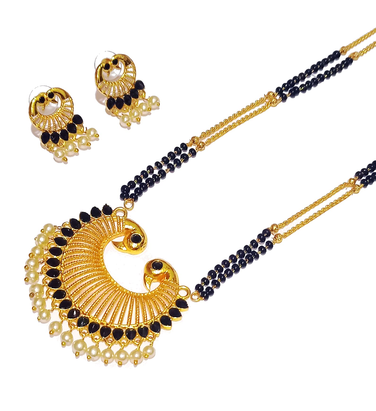 Designer and Stylish New Long Peacock pendant Mangalsutra For Women(36 inch) (B0BLW5Z3NK) Amazon Price History, Amazon Price Tracker