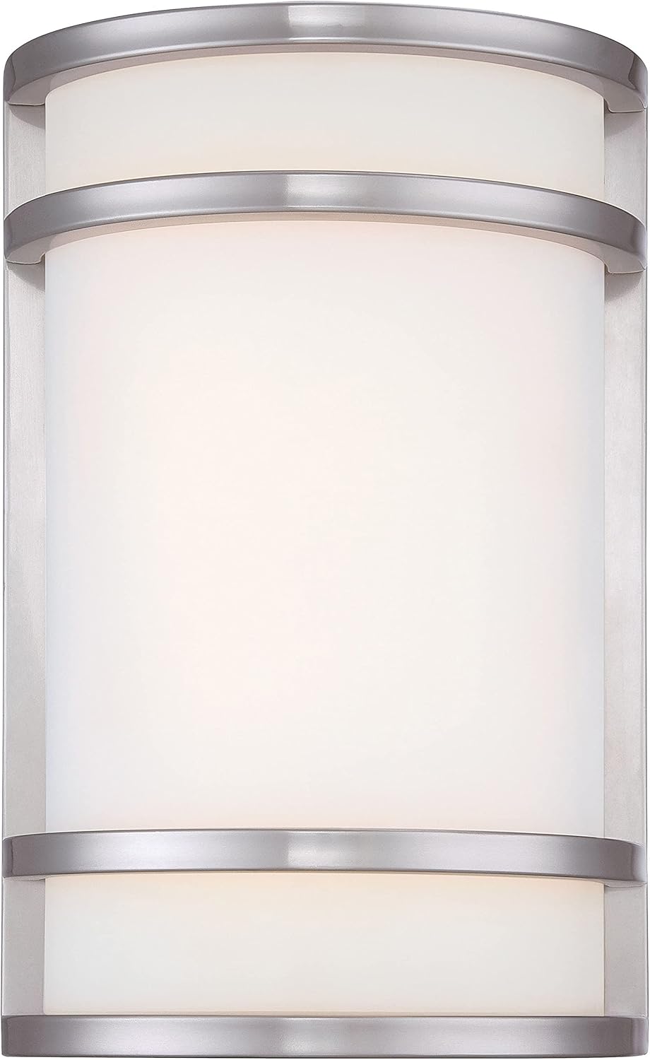 Best Promo Minka Lavery Outdoor Wall Light 9802-144-L Bay View Exterior LED Wall Lantern, Stainless Steel