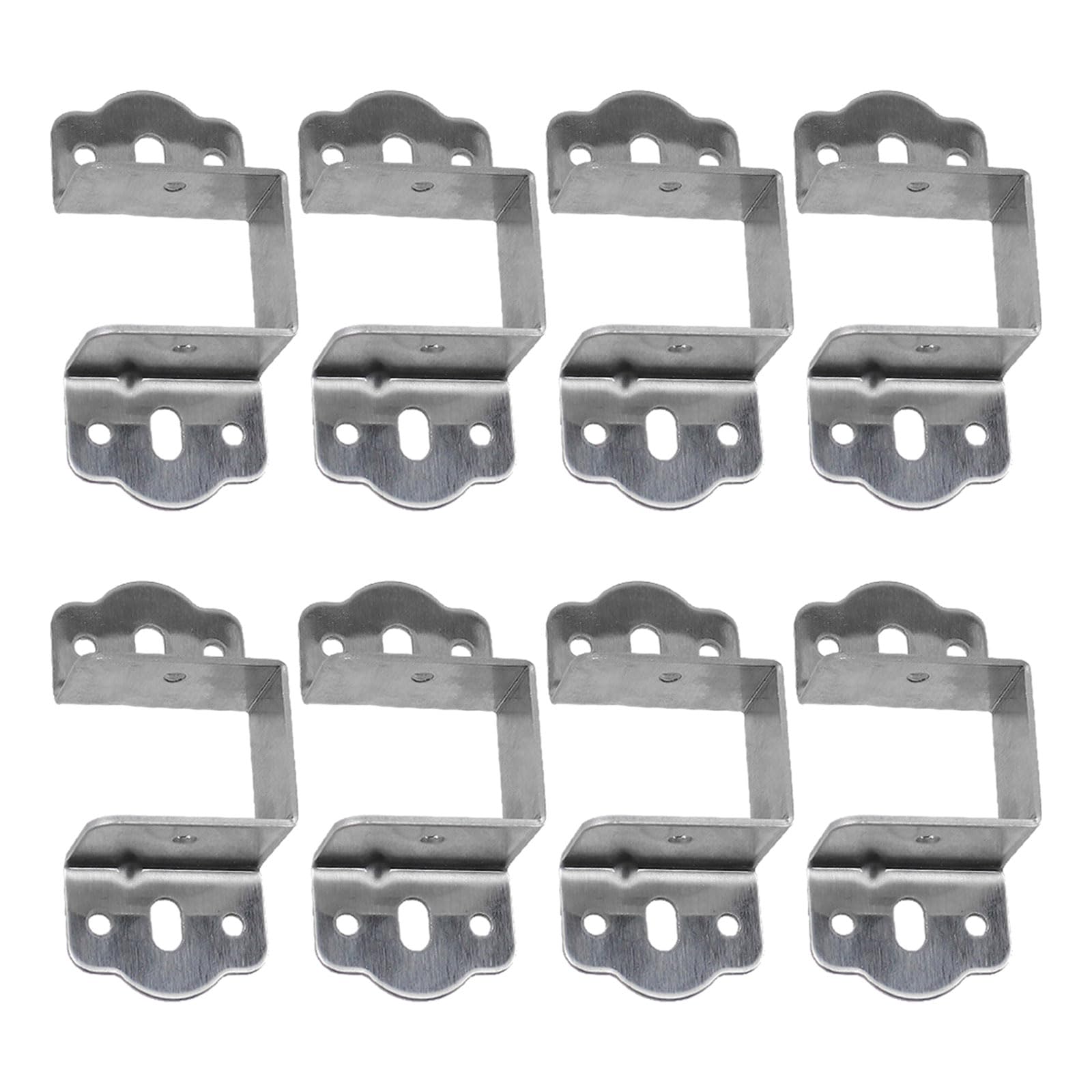 Tsophreniq 1.8 Thick Stainless Metal Bed Frame Holders Bed Frame Anchors Furniture Fixing Hardware Simple Installation For Mattress Movement Furniture Fixing Hardware