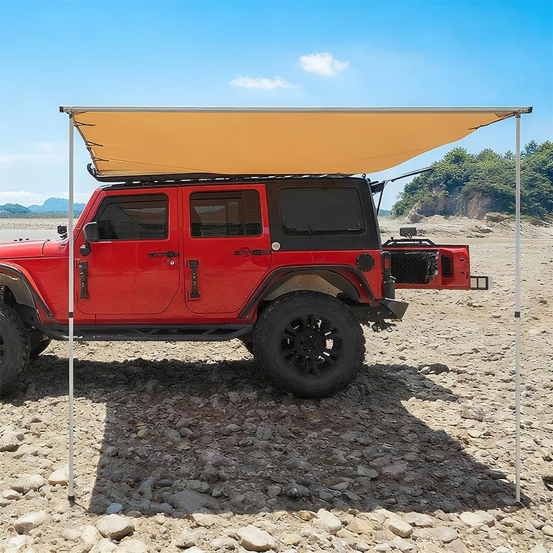 格納式タープ オープン 四季対応 防水加工 収納バッグ付き オックスフォー布 アルミ合金製