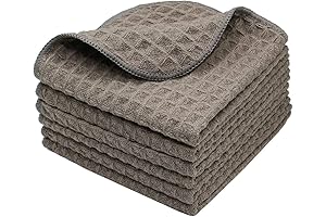 Premium 6-Pack Microfiber Kitchen Cleaning Dishcloths for Washing Dishes