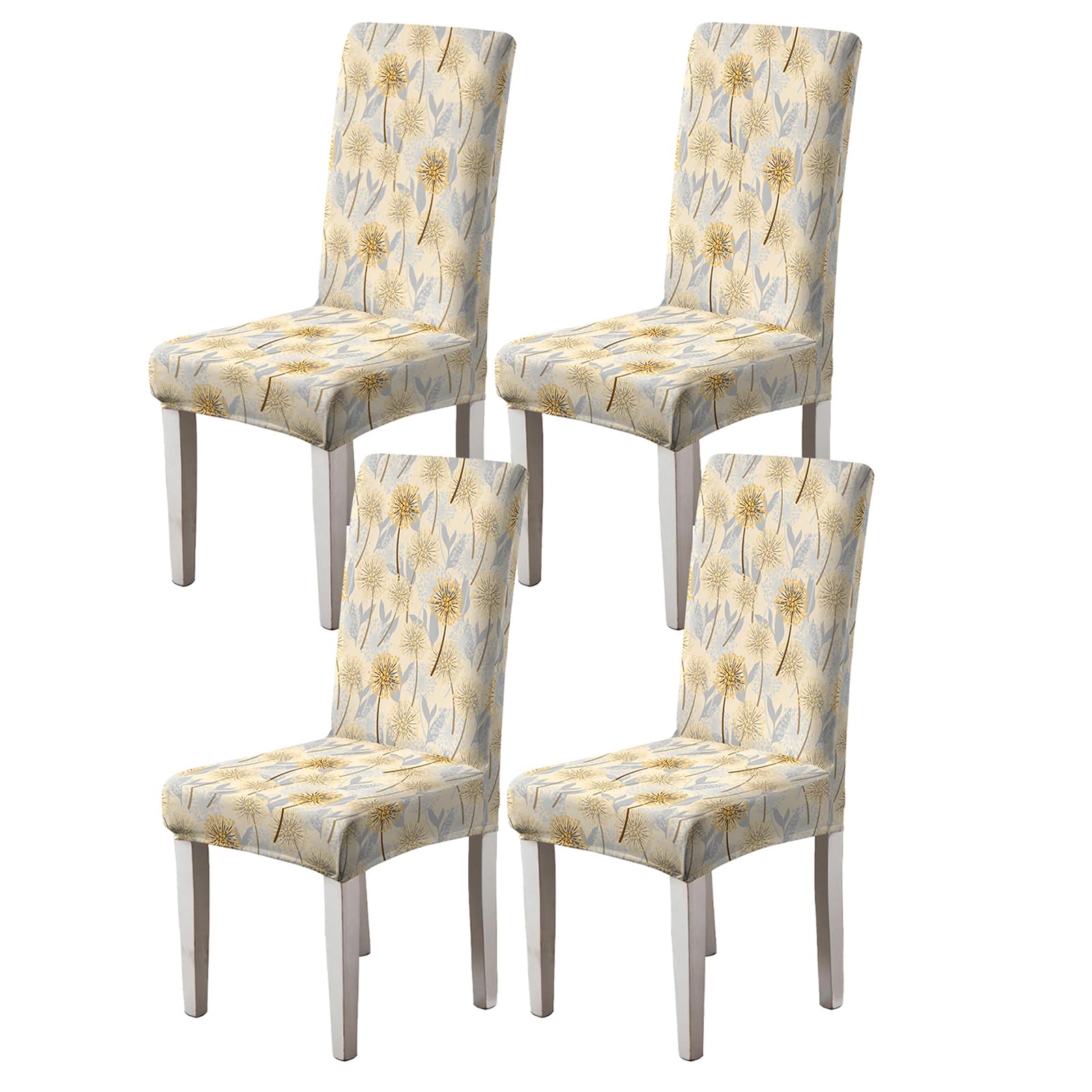 Chair Covers Slipcovers Stretch 4/6 PCS Removable Washable Dining Chair