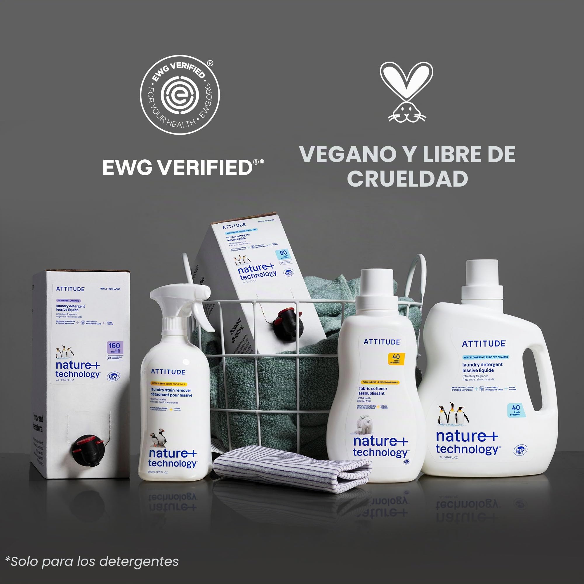 ATTITUDE Detergente líquido para ropa, jabón de lavandería verificado por EWG, compatible con HE, productos veganos y de origen vegetal, libre de crueldad, pomelo rosa, 35 cargas, 35.5 onzas líquidas