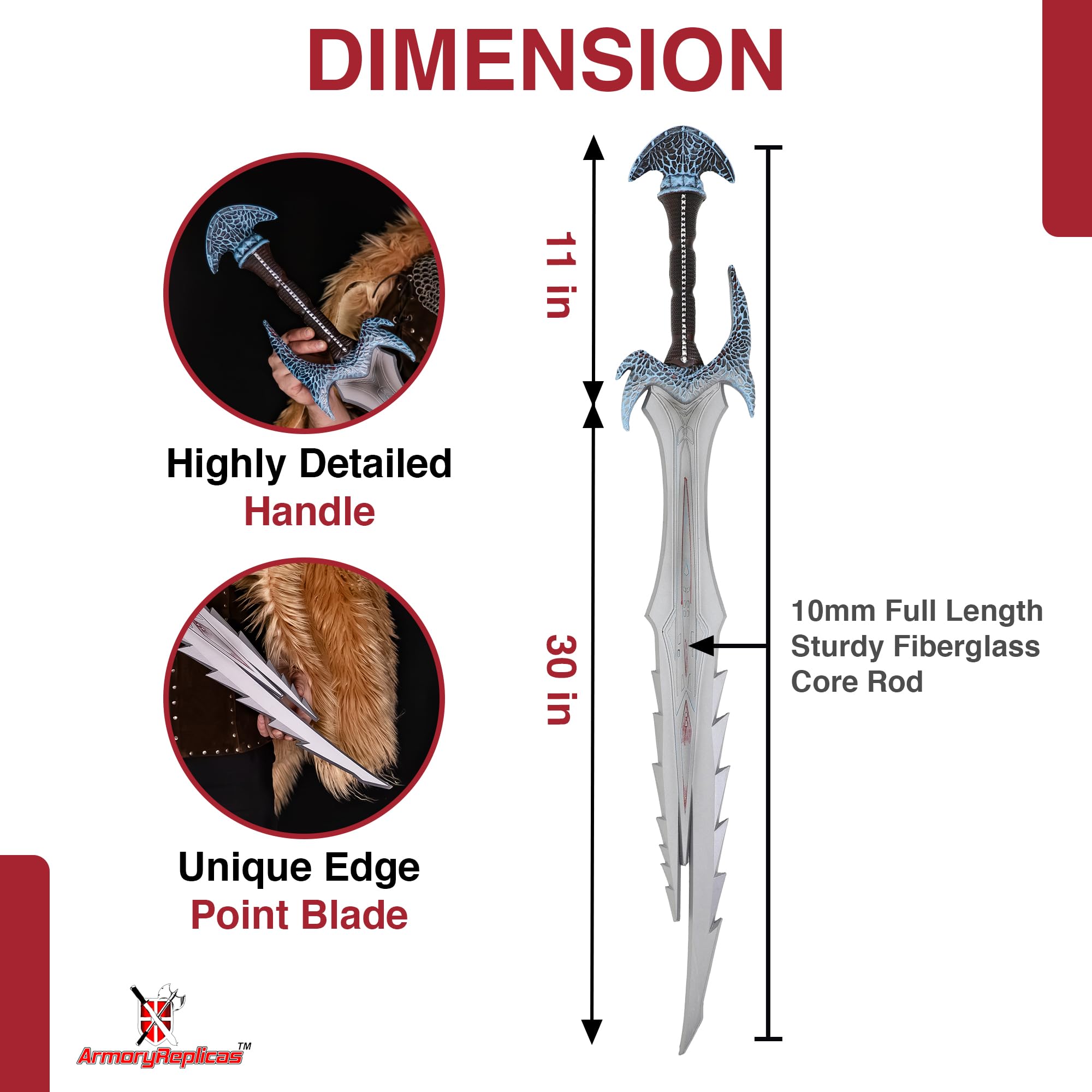 Armory Replicas Supernatural Warrior Role Play Foam Greatsword - 41.25