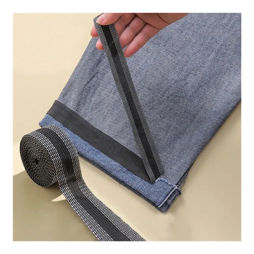Säumband Bügelband zum Bügeln, Selbstklebendes Klebeband for Hosen, Hosen, Kanten, Jeans, Kleidung, Länge, Verkürzung, Reparatur, Saumbänder for Aufbügeln, DIY-Nähzubehör(Black,25M)