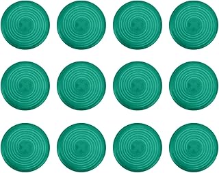 12pcs Arcade Button Caps Fits 24mm for Hitbox Mechanical Push Buttons, Clear Keycaps Press Button Covers, Compatible for Cherry, for TTC, for Cross Switches (Green)