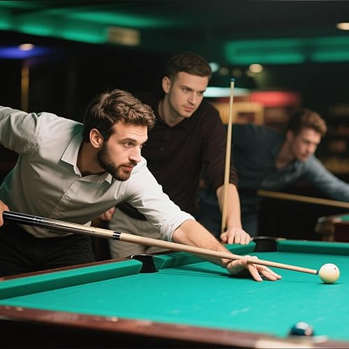 Vista 14 de IIQ Pool Cues Stick, Pool Cue Stick Sets of 4/3/1 Cue Sticks 58 inch Pool Cues Adult Canadian Maple Wood Billiard Stick 4 colores,19oz,1 pieza de 19