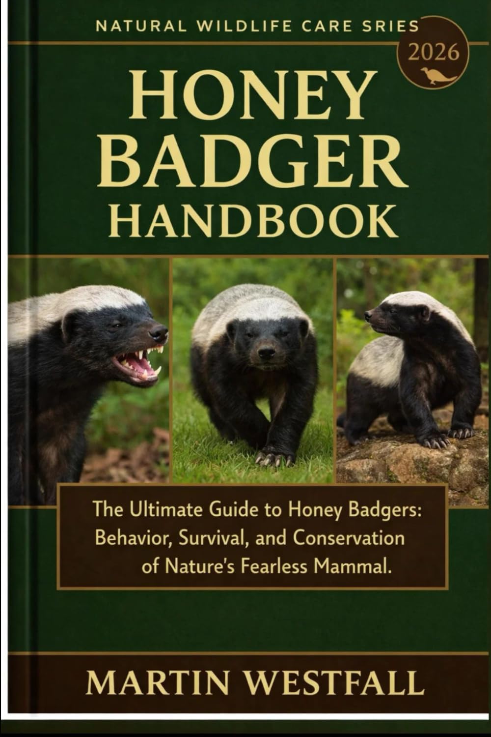 HONEY BADGER HANDBOOK: The Ultimate Guide to Honey Badgers: Behavior, Survival, and Conservation of Nature’s Fearless Mammal.
