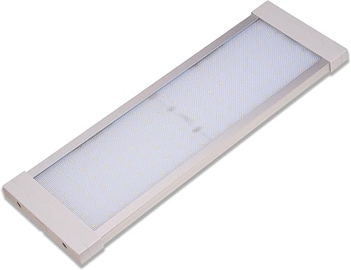 Raycharm Lámpara LED interior para caravana y barco marino debajo del gabinete de 18.1 x 5.9 pulgadas, haz blanco frío de 6000 K incluso difusa,