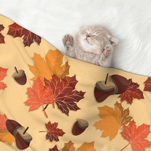 Miniatura 3 de Manta de felpa para mascotas, diseño de hoja de arce 3D, diseño de huellas 3D, manta suave y esponjosa para perro, cachorro, gato, gatito, mascotas,