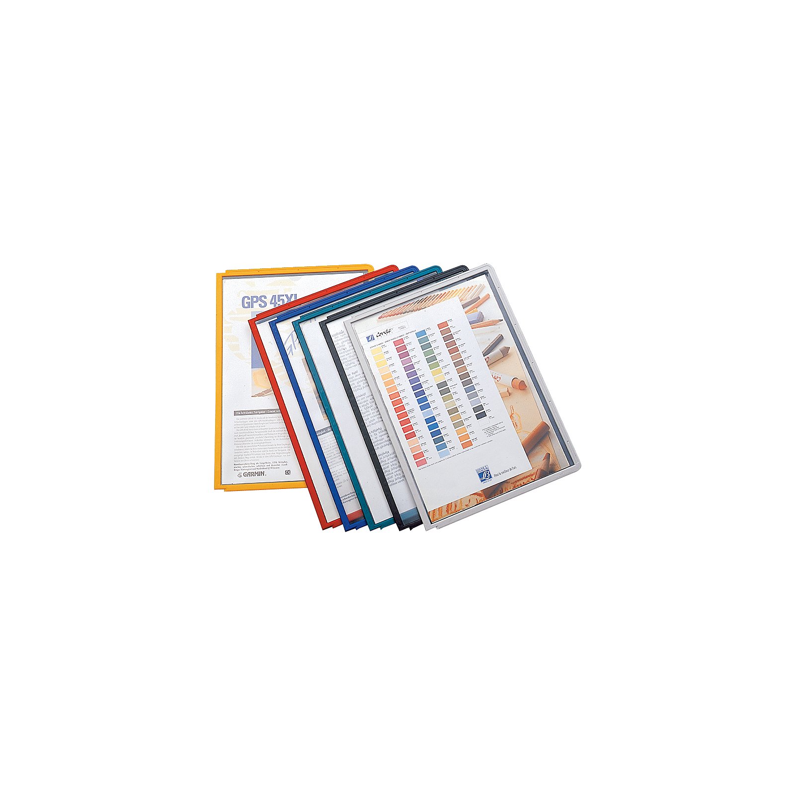 Durable | Klarsichttafel mit Profilrahmen | Für DIN A4, VE 10 Stk, orange