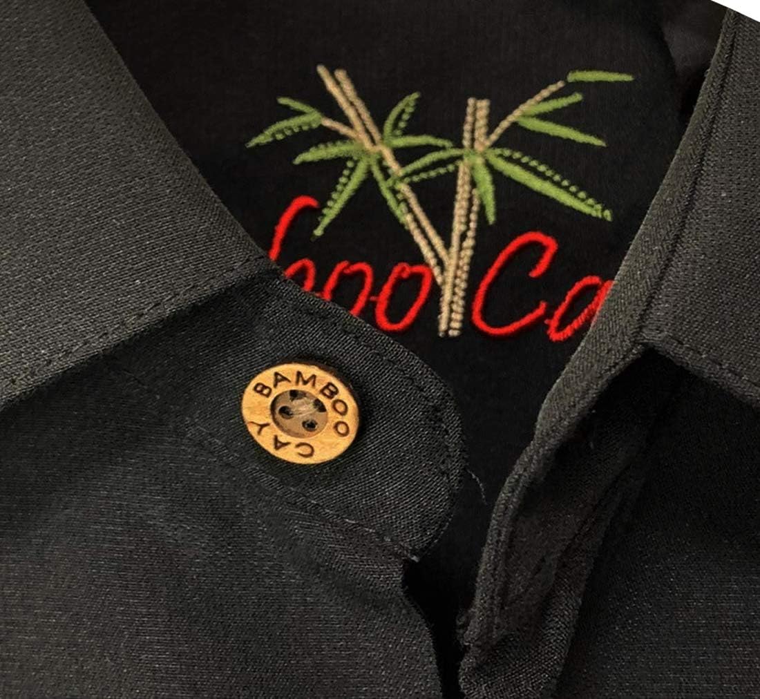 Bamboo Cay Men's Short Sleeve Flying Parrots or in Golf We Trust Embroidered Camp Shirts - Image 5