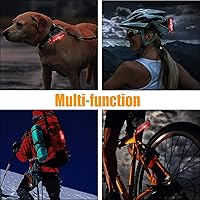 Vista 6 de Luz trasera de bicicleta, luces traseras de bicicleta USB-C recargable LED linterna de seguridad para ciclismo con 4 modos de luz para carretera