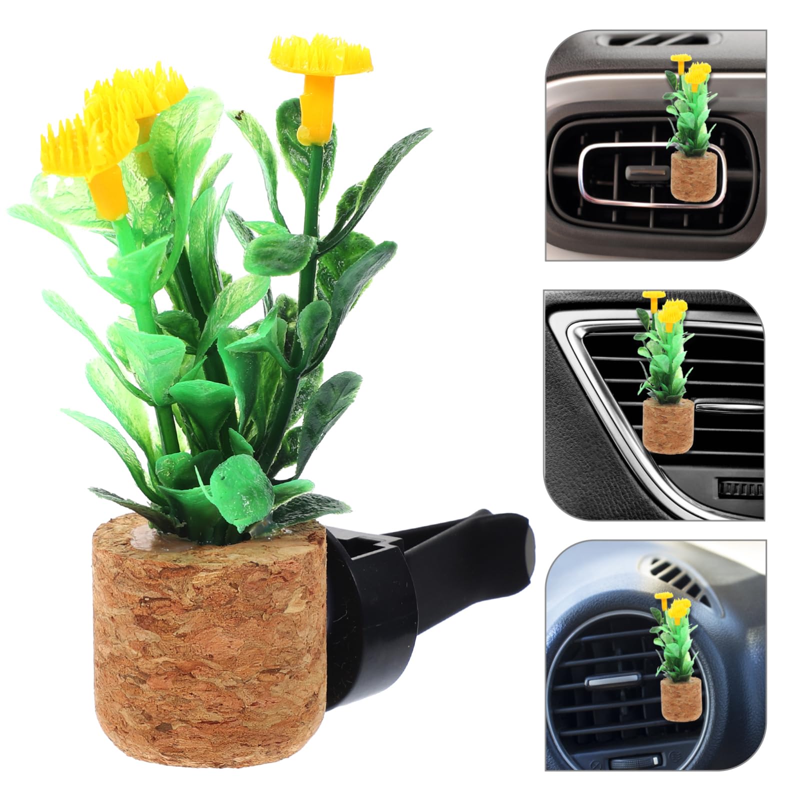 SOLUSTRE 5pezzi Profumatore Auto Con Clip Per Ventilazione Decorazione Creativa Per Veicolo Aromatizzante Simulato e Sughero Per Casa e Ufficio