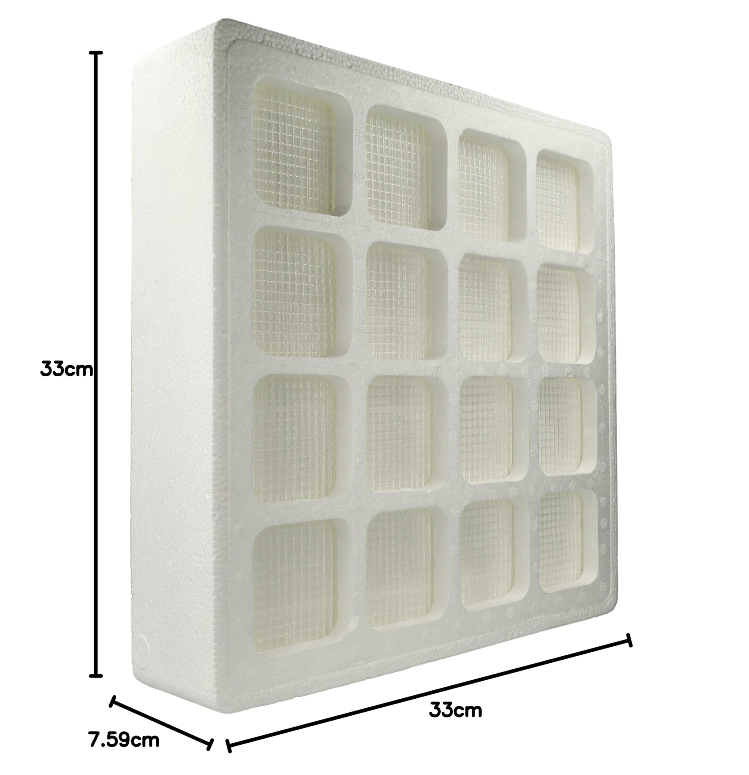 vhbw prefiltro sostituisce IQAir 102101000, Premax F8 S per depuratore d'aria - tessuto non tessuto/plastica, classe filtrante F8 bianco
